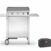 Plancha Gaz Inox CHEF 55 XL + Chariot Fermé (Pack Complet) -MON AMENAGEMENT JARDIN Soldes plancha pla.net chef 55