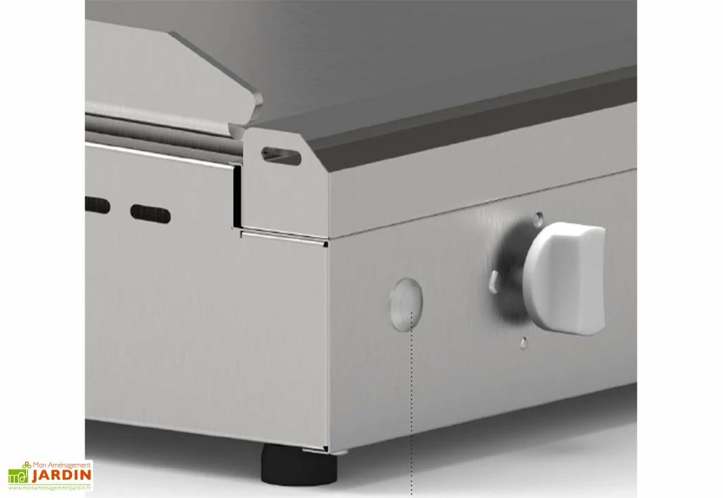 Plancha Gaz Inox 3 Brûleurs Plaque Lisse 79x40 Cm – CHEF 80 XL 6 Plancha Gaz Inox 3 Brûleurs Plaque Lisse 79x40 Cm – CHEF 80 XL – Image 4