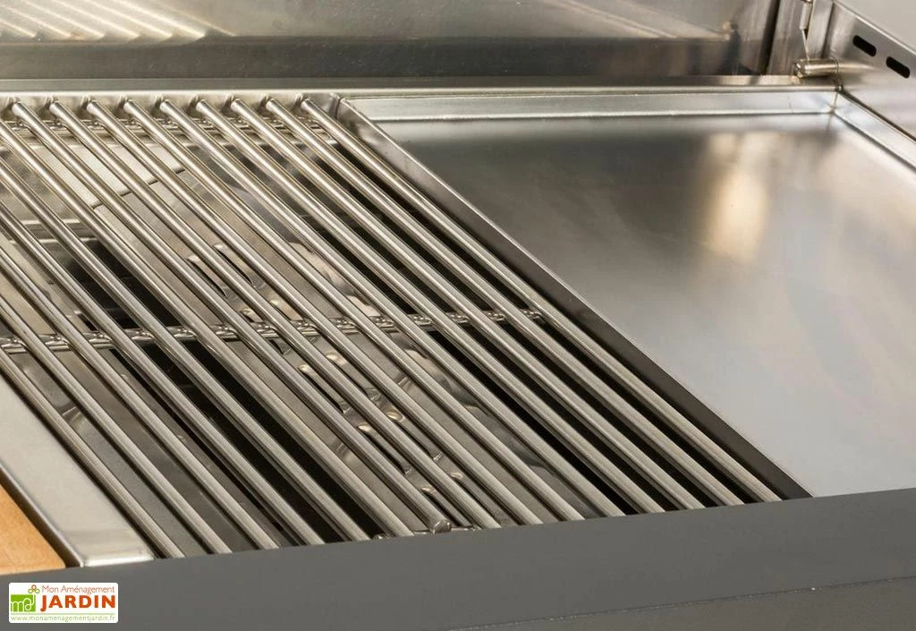 Plaque De Cuisson Mixte Grill Et Teppanyaki – 4 Brûleurs 3 Plaque De Cuisson Mixte Grill Et Teppanyaki – 4 Brûleurs
