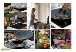 Plaque De Cuisson Induction Wok 40cm 3200 W -MON AMENAGEMENT JARDIN Soldes plaque cuisson induction cuisine exterieur indu haut gamme wok 1