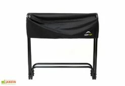 Porte-bûches En Acier Inoxydable Avec Housse En Polyester – 126 Cm -MON AMENAGEMENT JARDIN Soldes porte buches avec housse