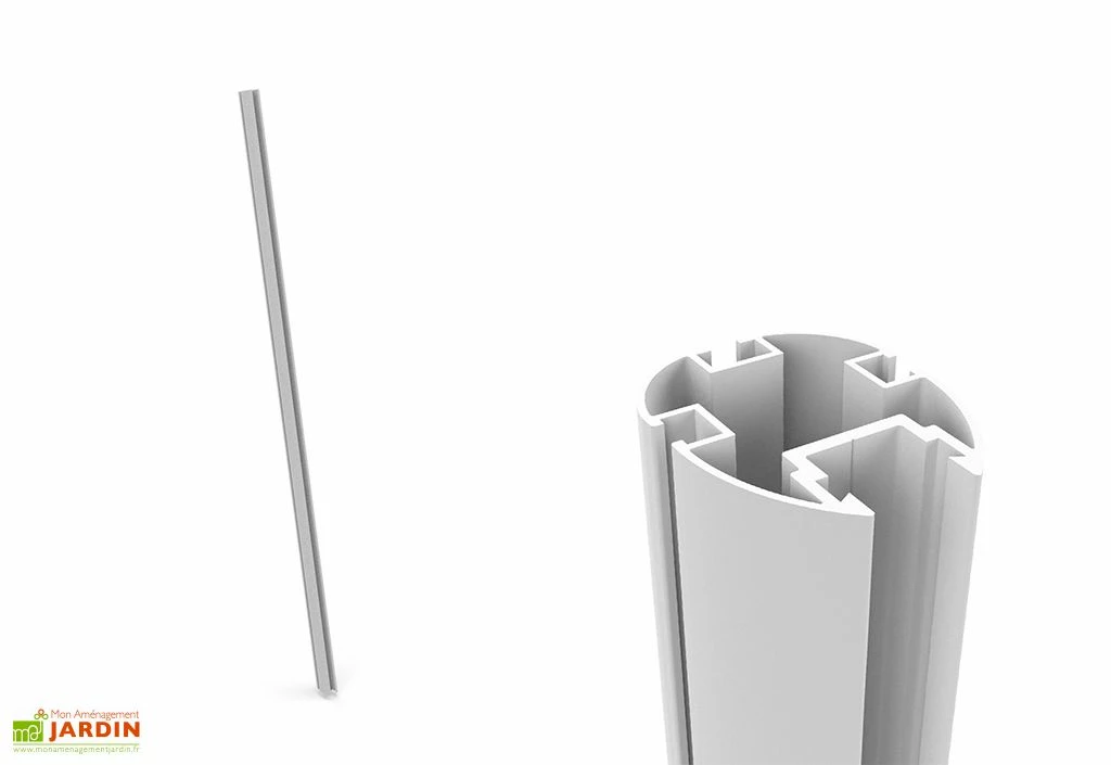 Pilier En Aluminium Pour Voile D'ombrage Ingenua 260 Cm 4 Pilier En Aluminium Pour Voile D'ombrage Ingenua 260 Cm – Image 2