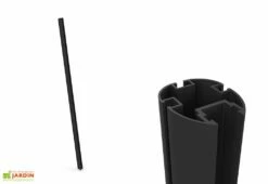 Pilier En Aluminium Pour Voile D'ombrage Ingenua 260 Cm 7 Pilier En Aluminium Pour Voile D'ombrage Ingenua 260 Cm -MON AMENAGEMENT JARDIN Soldes poteau ingenua voile ombrage umbrosa noir