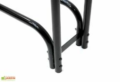 Porte-bûches En Acier Inoxydable Avec Housse En Polyester – 126 Cm -MON AMENAGEMENT JARDIN Soldes range buches exterieur acier 1