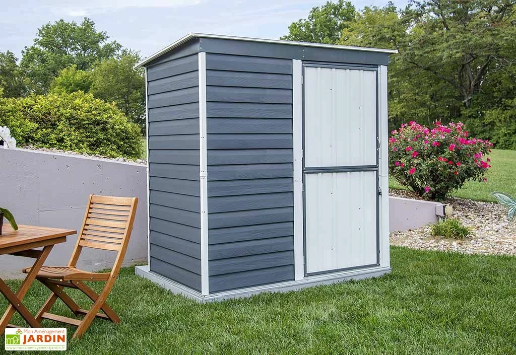 Remise De Jardin En Acier Galvanisé 203 X 116 Cm 4 Remise De Jardin En Acier Galvanisé 203 X 116 Cm – Image 2