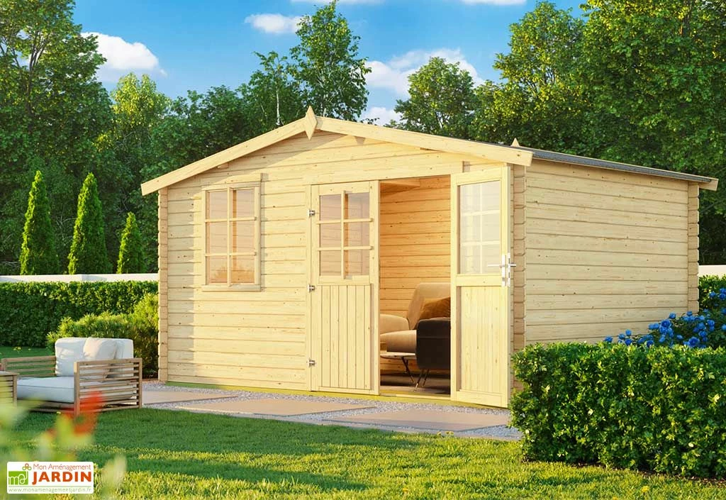 Abri De Jardin En Bois D’épicéa Brut 11,8 M² - Benny 3 Abri De Jardin En Bois D’épicéa Brut 11,8 M² - Benny