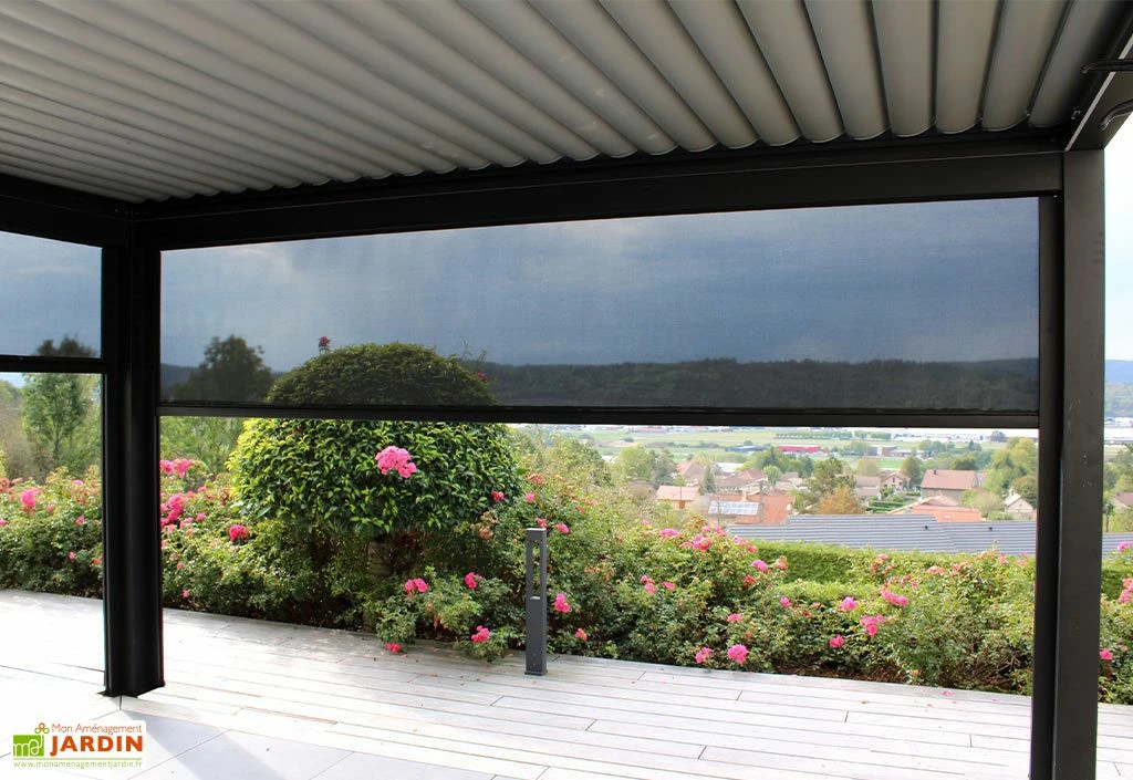 Rideau Motorisé Pour Pergola Event Premium – Store Façade 4 M 4 Rideau Motorisé Pour Pergola Event Premium – Store Façade 4 M – Image 2