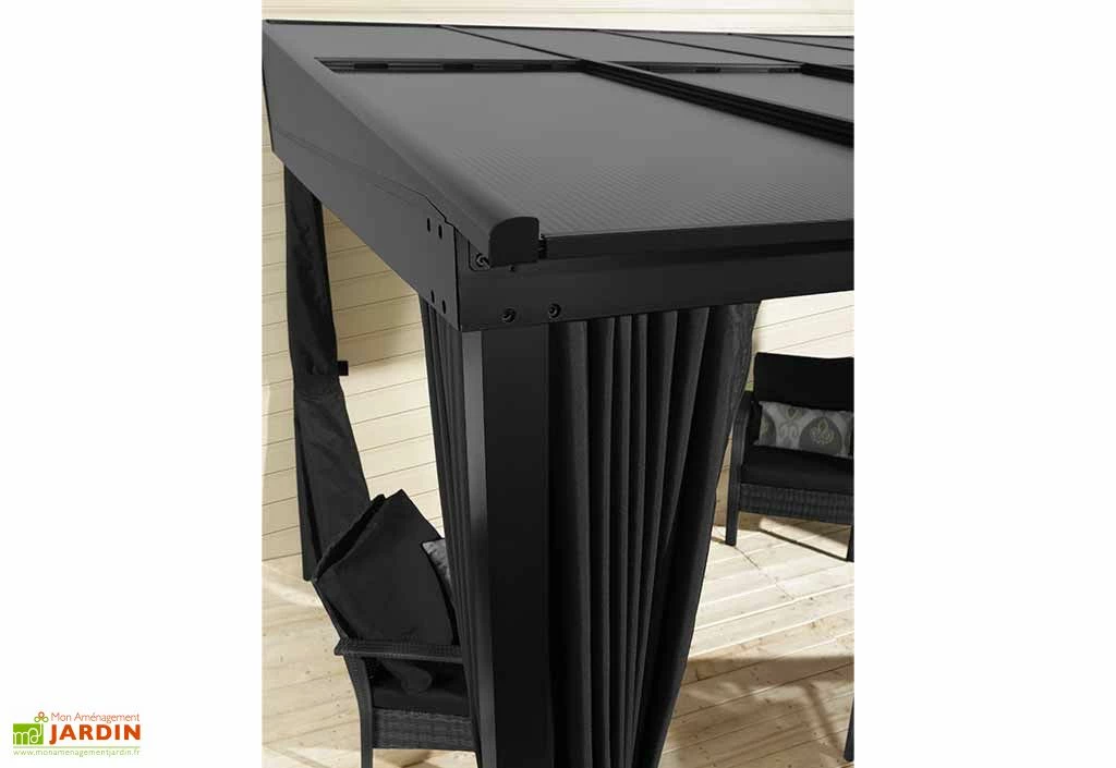 Tonnelle Adossée En Aluminium Et Polycarbonate St Barth 10,77 M² 5 Tonnelle Adossée En Aluminium Et Polycarbonate St Barth 10,77 M² – Image 3