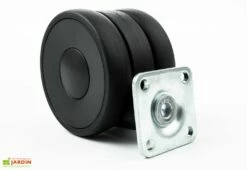 Roues En Polyamide Pour Coffre De Rangement Ø 6,5 Cm -MON AMENAGEMENT JARDIN Soldes roue vue ancrage