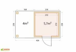 Abri De Jardin En Métal Avec Auvent Open Lounge Anthracite – 9,7 M² 7 Abri De Jardin En Métal Avec Auvent Open Lounge Anthracite – 9,7 M² -MON AMENAGEMENT JARDIN Soldes schema dimensions abri jardin open lounge 9m2