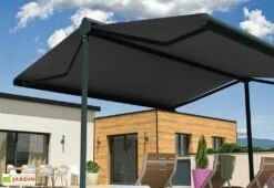 Store Banne Double Pente Avec Coffre – Enargite 6 X 6 M Manuel