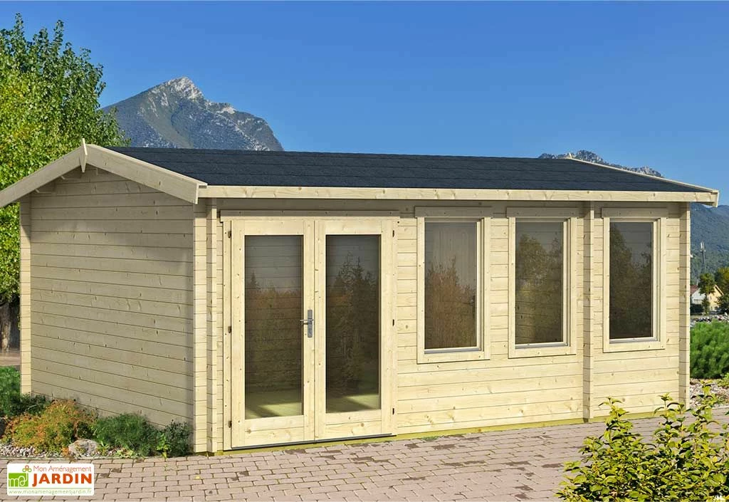 Abri De Jardin En Bois D’épicéa Brut 19,9 M² - Douro 3 Abri De Jardin En Bois D’épicéa Brut 19,9 M² - Douro