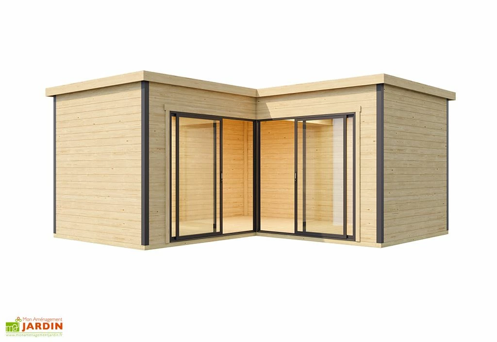 Studio De Jardin En Bois 25 M² Ep. 44 Mm – Doméo 6 Plus 4 Studio De Jardin En Bois 25 M² Ep. 44 Mm – Doméo 6 Plus – Image 2