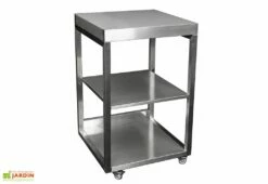 Table D’appoint En Acier Inoxydable 62 X 62 Cm - MOBT 60