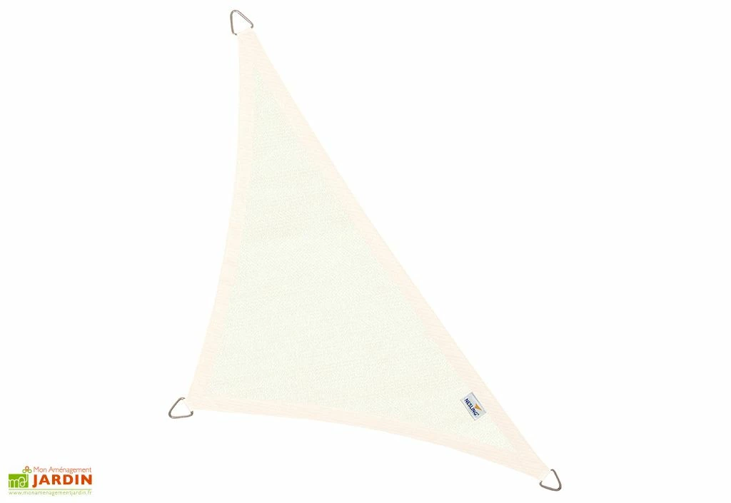 Nesling Voile D’ombrage Triangulaire En Polyéthylène Coolfit – 5 X 7,1 M 4 Nesling Voile D’ombrage Triangulaire En Polyéthylène Coolfit – 5 X 7,1 M – Image 2