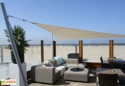 Voile D'ombrage Triangulaire 4 X 4 X 4 M - Ingenua Sunbrella -MON AMENAGEMENT JARDIN Soldes toile ombrage ingenua triangle 1