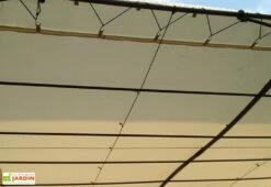 Toile Universelle En Polyester Pour Pergola Adossée 3 X 3 M -MON AMENAGEMENT JARDIN Soldes toile universelle pergola adossee 3x3m ecrue