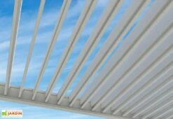 Pergola Bioclimatique Ombréa En Aluminium 3 X 4 M Autoportée - Gris Perle -MON AMENAGEMENT JARDIN Soldes toiture lames orientables pergola bioclimatique ombrea 15 728318