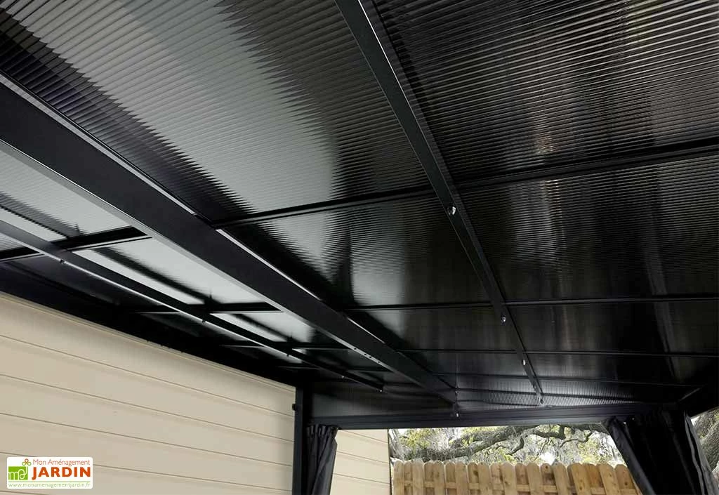 Tonnelle Adossée En Aluminium Et Polycarbonate St Barth 10,77 M² 4 Tonnelle Adossée En Aluminium Et Polycarbonate St Barth 10,77 M² – Image 2
