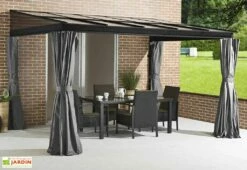 Tonnelle Adossée En Aluminium Et Polycarbonate St Barth 10,77 M²
