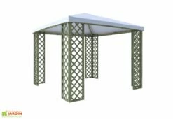 Meilleures ventes -MON AMENAGEMENT JARDIN Soldes tonnelle bois pvc blanc