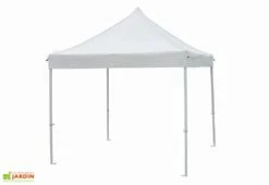 Tonnelle Pliante En Acier Et Polyester 9 M² Blanc