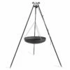 Trépied 180 Cm Et Wok Acier Brut Pour Braséro -MON AMENAGEMENT JARDIN Soldes trepied 180cm wok acier brut brasero barbecue