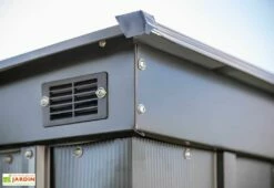 Armoire De Jardin En Acier Galvanisé 195 X 120 Cm -MON AMENAGEMENT JARDIN Soldes ventilation armoire jardin acier galvanise