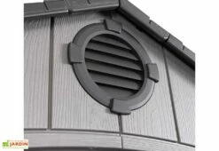 Lifetime Abri De Jardin En Résine Effet Bois – 7,11 M² -MON AMENAGEMENT JARDIN Soldes ventilation cabane jardin resine