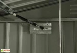 Cache-Poubelle Double En Acier 100 X 172 X 131 Cm -MON AMENAGEMENT JARDIN Soldes verin cache poubelle double metal anthracite