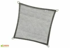 Nesling Voile D’ombrage Carré En Polyéthylène Coolfit – 5 M -MON AMENAGEMENT JARDIN Soldes voile ombrage carre 5 m gris anthracite