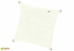 Nesling Voile D’ombrage Carré En Polyéthylène Coolfit – 3,6 M -MON AMENAGEMENT JARDIN Soldes voile ombrage carre creme