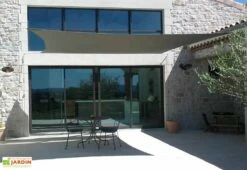 Voile D'ombrage Carrée 4 X 4 M - Ingenua Sunbrella -MON AMENAGEMENT JARDIN Soldes voile ombrage ingenua 2 1 2
