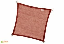 Nesling Voile D’ombrage Carré En Polyéthylène Coolfit – 5 M -MON AMENAGEMENT JARDIN Soldes voile ombrage rouge carre